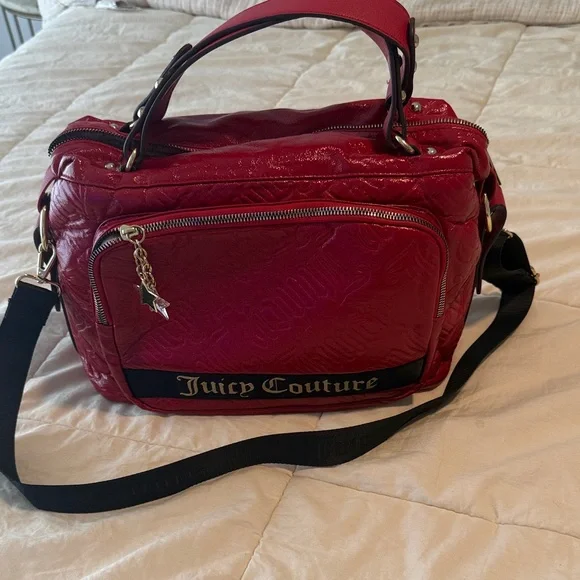 Juicy Couture Bold Red Shoulder/Crossbody Bag - Picture 4 of 5
